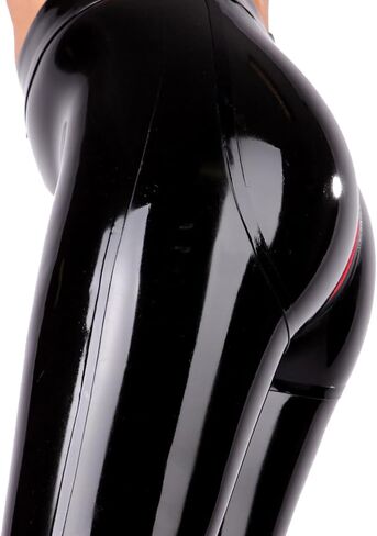 Latex Rubber Leggings for Women Handmade,Latex Pants with Zipper Around The Crotch Theme Party Carnival Costume in Kuwait
