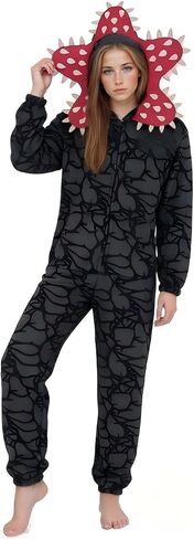 Demogorgon Onesie for Unisex, Warm Women and Men Long Sleeve Pajamas，Hooded Jumpsuit Costume Home Party in Saudi Arabia
