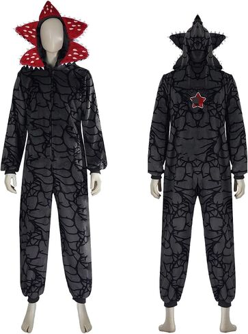 Demogorgon Onesie for Unisex, Warm Women and Men Long Sleeve Pajamas，Hooded Jumpsuit Costume Home Party in Saudi Arabia