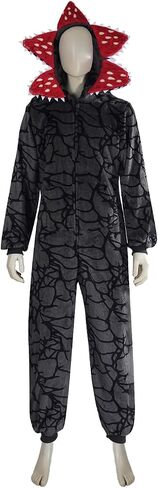Demogorgon Onesie for Unisex, Warm Women and Men Long Sleeve Pajamas，Hooded Jumpsuit Costume Home Party in Saudi Arabia