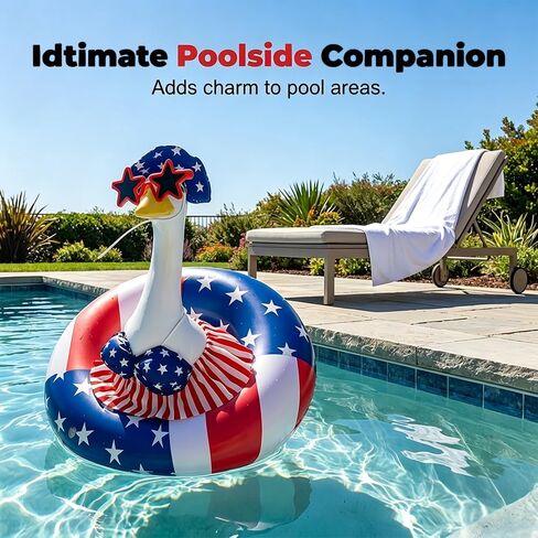 4th of July Porch Goose Outfits, Hawaiian Porch Goose Summer Outfit, 23 inch Bikini Goose Clothes for Memorial Day in Saudi Arabia