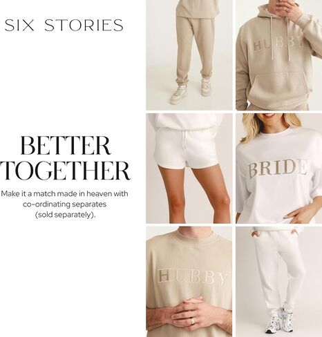 Bride's Statement Sweatshirt in White by Six Stories in Kuwait