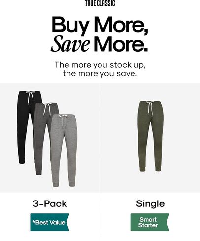 True Classic Sweatpants for Men – Joggers for Men with Pockets, Novelty Fleece & Breathable 4-Way Stretch Mens Sweat Pants in Saudi Arabia
