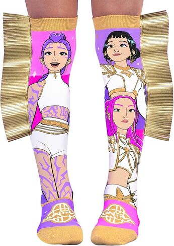 MADMIA Kpop Demon Hunters Knee-High Socks – Colorful Dress-Up Socks for Kids & Adults in Kuwait