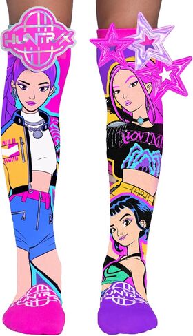 MADMIA Kpop Demon Hunters Knee-High Socks – Colorful Dress-Up Socks for Kids & Adults in Kuwait