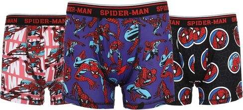 Bioworld Spider-Man Classic All-Over Character Print Men's 3-Pack Boxer Briefs in Kuwait