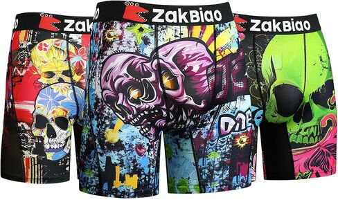 Underwear Mens Boxer Briefs - Animal Print, Big and Tall Underwear for Men, Comfortable Active Underwear Multipack in Saudi Arabia