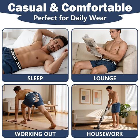 Funny Animal Boxer Shorts for Men, Novelty Humorous Underwear, Gag Gift Boxers for Him in Saudi Arabia