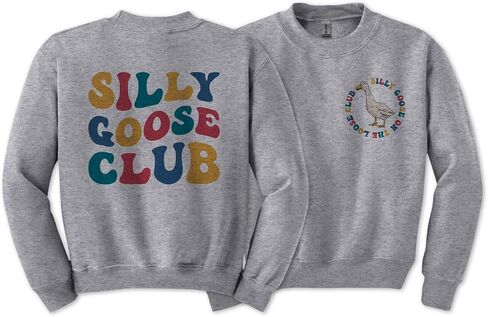Silly Goose Club Front and Back Kids Sweatshirt Youth in Saudi Arabia