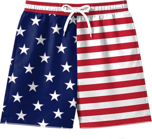 QAUN أطفال 4th من يوليو العلم السراويل غير رسمية الفتيات الفتيان الوطنية ستار مخطط متماسكة Sweatpants أمريكا السراويل in Kuwait