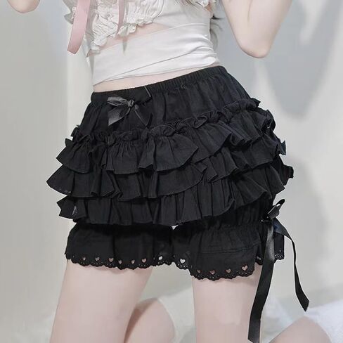 Bloomers for Women Ruffle Shorts Lolita Frilly Bloomer Shorts in Kuwait