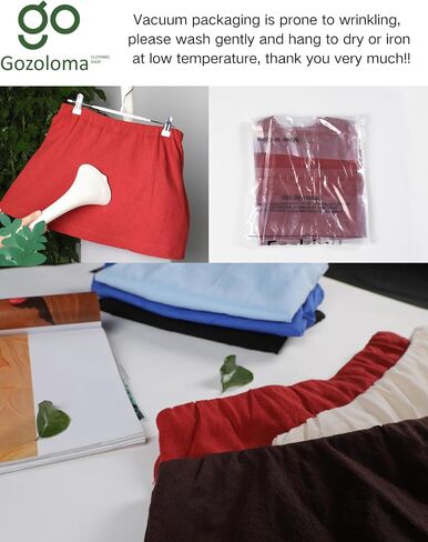 Gozoloma Women's Cotton Linen Skorts Casual Cute A-Line Micro Mini Skirts with Ruffle Inner Waistband in Saudi Arabia