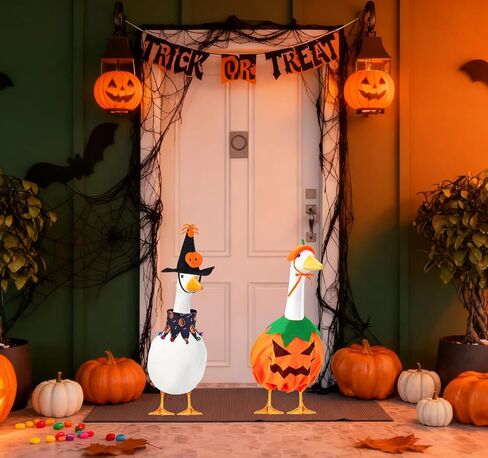 8-Piece Seasonal Lawn Goose Outfits - Holiday Porch Goose Clothes for Easter,4th of July, St. Patrick’s Day,Valentine's Day, Christmas,Themed Costumes for Patio/Yard/Garden Decor in Saudi Arabia