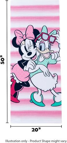 Disney Minnie Mouse Daisy Girls One Piece Swimsuit Bathing Suit with Pool Beach Towel 20 x 50 Set for Toddler to Big Kids in Kuwait