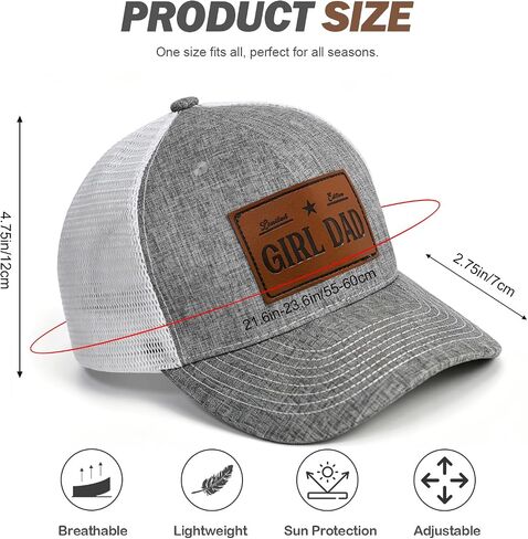 Fathers Day Hat Gift for Dad - Girl Dad Hat for Father - Birthday Gift for Dads from Daughter Wife - Best Dads Ever Gifts in Saudi Arabia