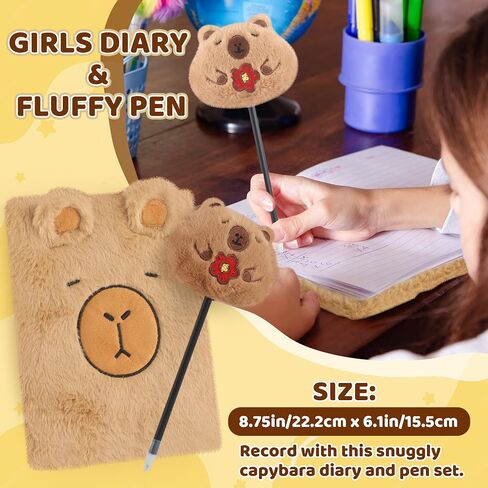 Capybara Gifts Box, Cute Capybara Toy for Girls Kids for Back to School, Birthday, of Shoulder Bag, Coin Purch, Water Bottle, Eye Mask, Bracelet, Pocket Comb in Kuwait