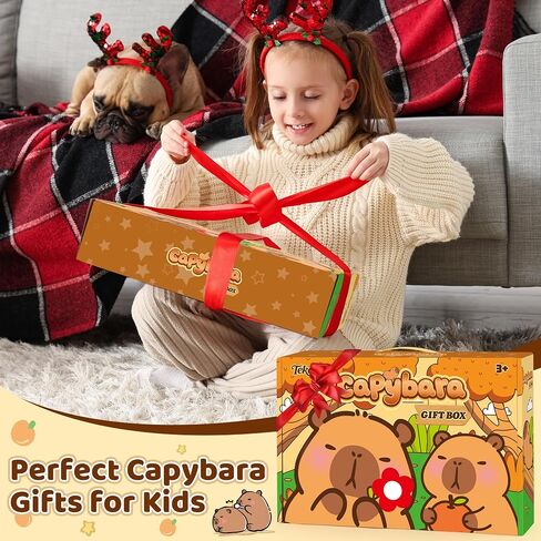 Capybara Gifts Box, Cute Capybara Toy for Girls Kids for Back to School, Birthday, of Shoulder Bag, Coin Purch, Water Bottle, Eye Mask, Bracelet, Pocket Comb in Kuwait