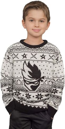 Ninja Video Game Streamer Logo Face Sweater in Kuwait