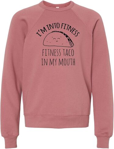 Long Sleeve Unisex Kids' Sweatshirt, Unisex Graphic Sweatshirt, Shirts with Sayings, Heather Gray or Mauve in Kuwait