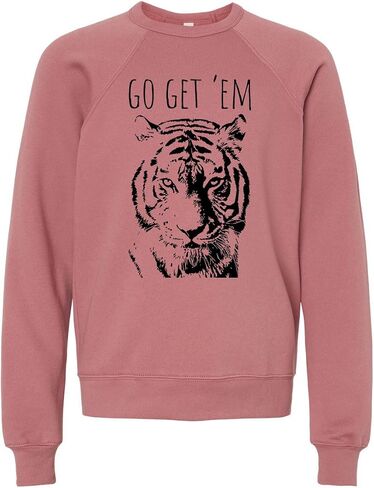 Long Sleeve Unisex Kids' Sweatshirt, Unisex Graphic Sweatshirt, Shirts with Sayings, Heather Gray or Mauve in Kuwait
