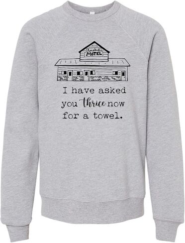Long Sleeve Unisex Kids' Sweatshirt, Unisex Graphic Sweatshirt, Shirts with Sayings, Heather Gray or Mauve in Kuwait