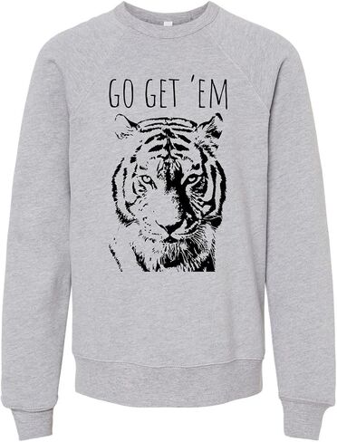 Long Sleeve Unisex Kids' Sweatshirt, Unisex Graphic Sweatshirt, Shirts with Sayings, Heather Gray or Mauve in Kuwait