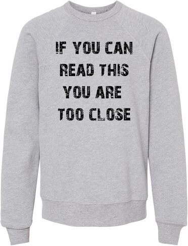 Long Sleeve Unisex Kids' Sweatshirt, Unisex Graphic Sweatshirt, Shirts with Sayings, Heather Gray or Mauve in Kuwait