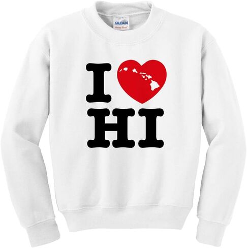 I Love Hawaii Kids Sweatshirt Youth in Saudi Arabia