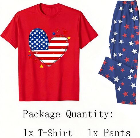 MI X TEE 250th Anniversary American Flag Matching Family Pajamas, 4th of July Shirts Pjs Set, Patriotic Sleepwear for Couples in Saudi Arabia