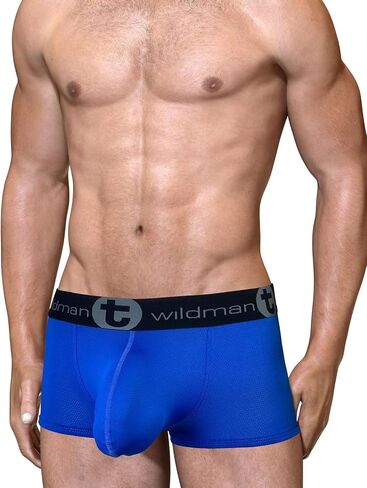 Wildmant Big BOY Pouch MESH Boxer Brief Royal Blue in Saudi Arabia