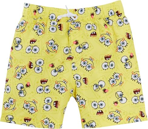 SPONGEBOB SQUAREPANTS Swim Shorts Kids Swimming Shorts with Drawstring Waist Trunks Holiday Beach in Kuwait