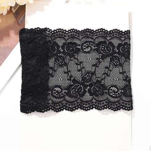 Black Lace Thigh Garter Wallet Lace Leg Band Pocket for Women in Saudi Arabia