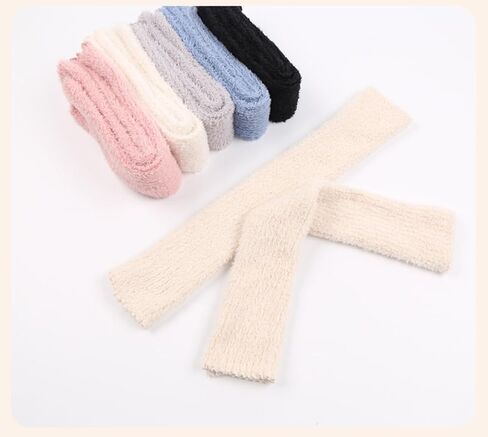 Fuzzy Leg Warmers for Women Fluffy Knit Kawaii Leg Warmers Warm Concert Thick Boot Socks for Winter in Saudi Arabia