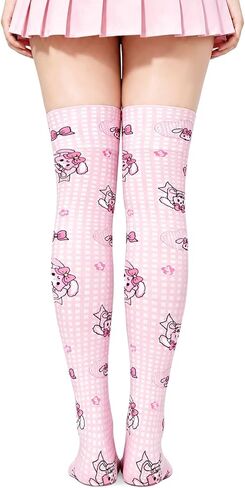 Littleforbig Thigh High Bunnies & Bows Usagi Over the Knee Silk Stockings in Kuwait