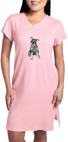 CafePress Schnauzer (Gp) Women's Nightshirt, Soft Long Pajama Shirt, Cotton PJs/Pyjamas in Kuwait