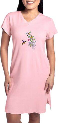 CafePress Hummingbirds Women's Nightshirt, Soft Long Pajama Shirt, Cotton PJs/Pyjamas in Kuwait
