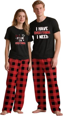 Couples Pajamas, Matching PJS for Couples, His and Hers Jammies, Wife and Husband Sets (Sold Separately) in Saudi Arabia