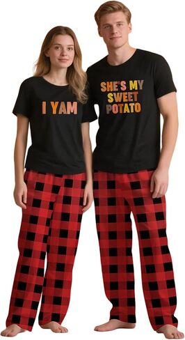 Couples Pajamas, Matching PJS for Couples, His and Hers Jammies, Wife and Husband Sets (Sold Separately) in Saudi Arabia
