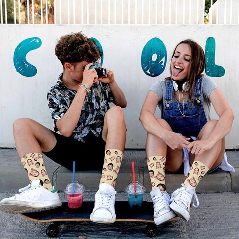 Personalized Pajamas Custom Pet Face Matching Pajama Sets for Couples Funny Photo Christmas Vacations Pjs for Women Men in Kuwait