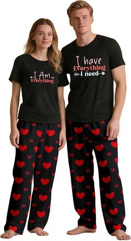 Couples Pajamas, Matching PJS for Couples, His and Hers Jammies, Wife and Husband Sets (Sold Separately) in Saudi Arabia