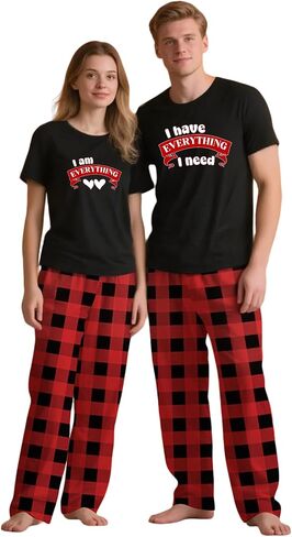 Couples Pajamas, Matching PJS for Couples, His and Hers Jammies, Wife and Husband Sets (Sold Separately) in Saudi Arabia