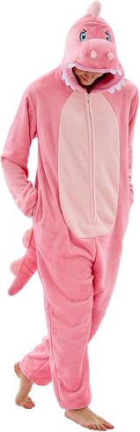 Unisex Adult Onesie Pajamas Animal One Piece Snug Fit Halloween Costume Sleepwear Homewear in Saudi Arabia