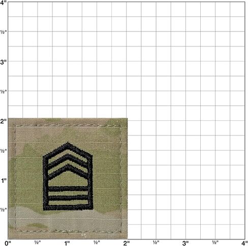 MEDALS OF AMERICA EST. 1976 Army ROTC OCP Hook & Loop Master Sergeant Patch in Kuwait