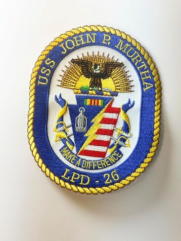 USS John P Murtha LPD-26 Patch – Sew On in Kuwait