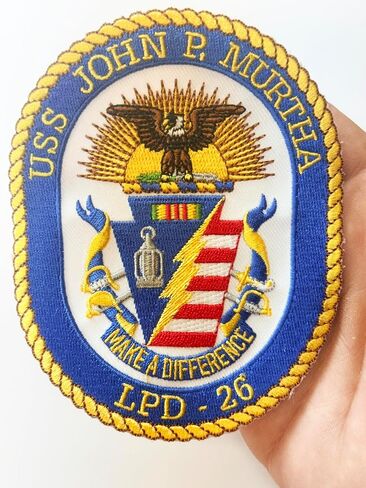 USS John P Murtha LPD-26 Patch – Sew On in Kuwait