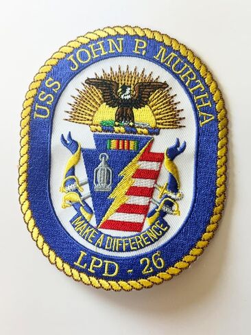 USS John P Murtha LPD-26 Patch – Sew On in Kuwait