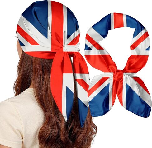 National Flag Head Scarf for Men and Women-27.5 Inch Like Silk Hair Fashion Scarf, Neck and Face Scarf Head Wrap in Saudi Arabia