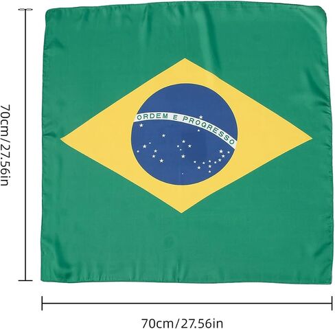 National Flag Head Scarf for Men and Women-27.5 Inch Like Silk Hair Fashion Scarf, Neck and Face Scarf Head Wrap in Saudi Arabia