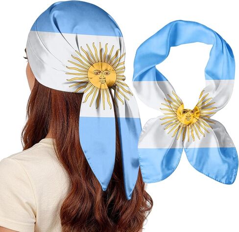 National Flag Head Scarf for Men and Women-27.5 Inch Like Silk Hair Fashion Scarf, Neck and Face Scarf Head Wrap in Saudi Arabia