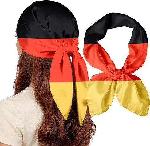 National Flag Head Scarf for Men and Women-27.5 Inch Like Silk Hair Fashion Scarf, Neck and Face Scarf Head Wrap in Saudi Arabia